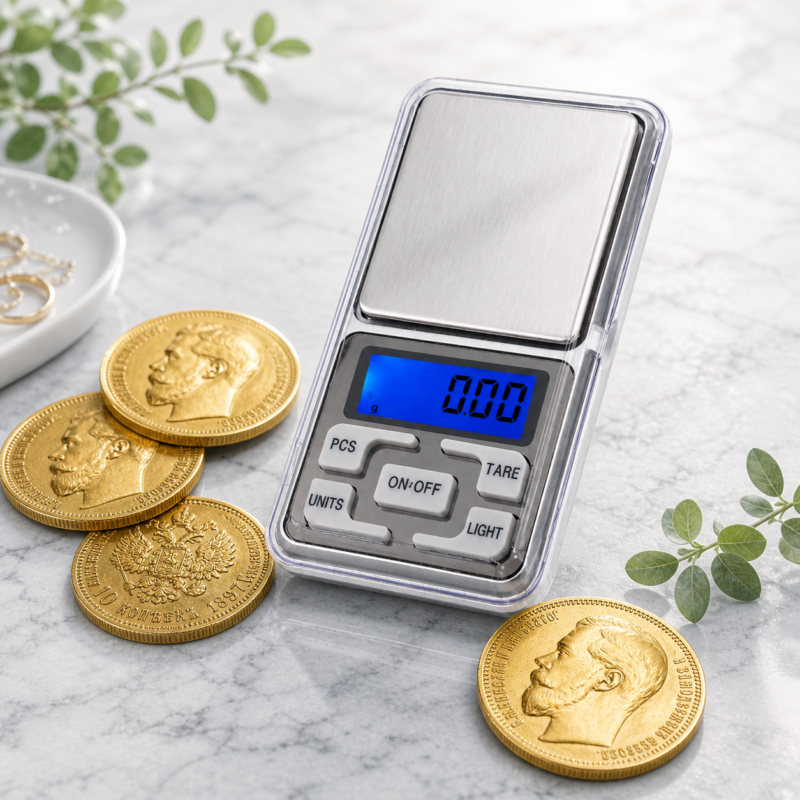 Elektroniskie mini kabatas svari, juvelieru, 500g / 0.01g