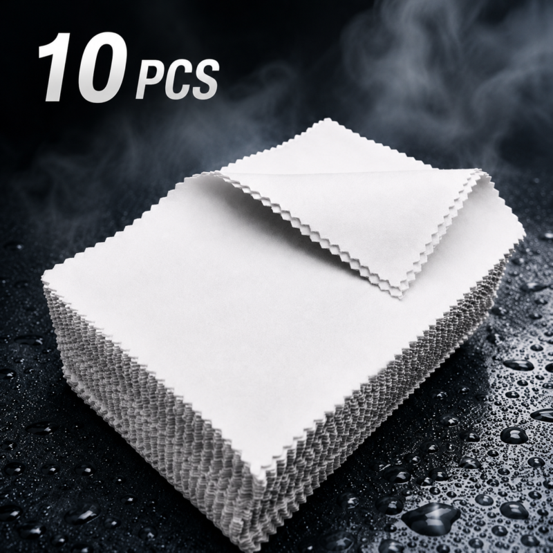 Салфетки для полировки металлических изделий Funclean, 10 шт. (6×8 см).